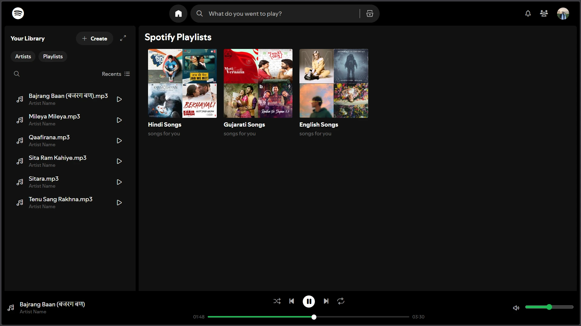 Spotify Clone